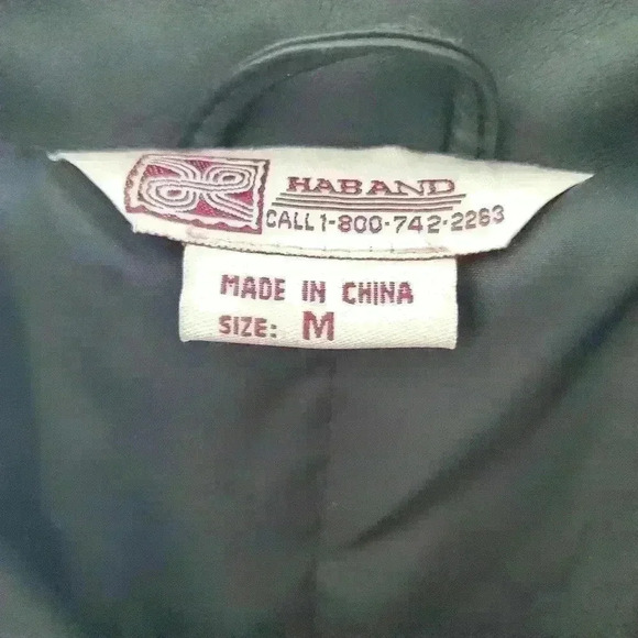 Haband Leather Coat Men's size Medium - Picture 3 of 4